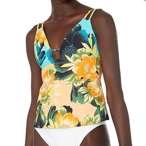 Lucky Brand Sunflower Slimming Tankini